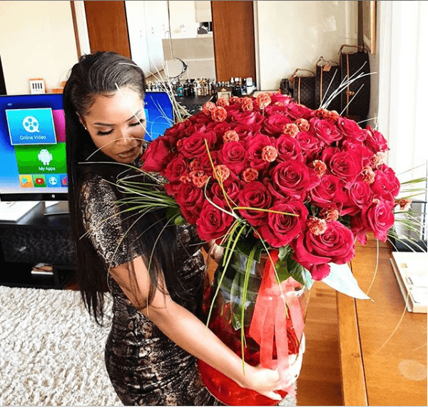 Dillish Matthews shows off Valentine Gift from Footballer Boyfriend, Emmanuel Adebayor
