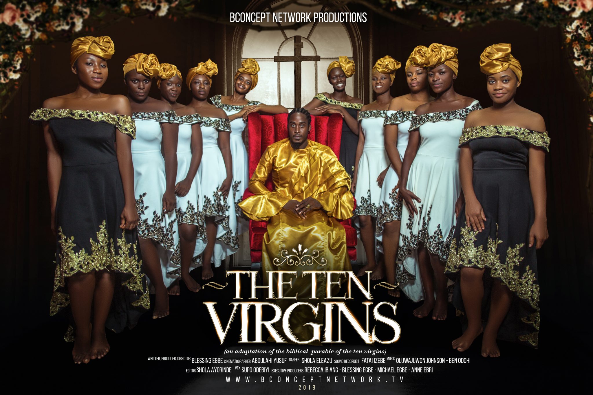 See Behind The Scene Shots From Blessing Egbe’s Forthcoming Movie, “The Ten Virgins”