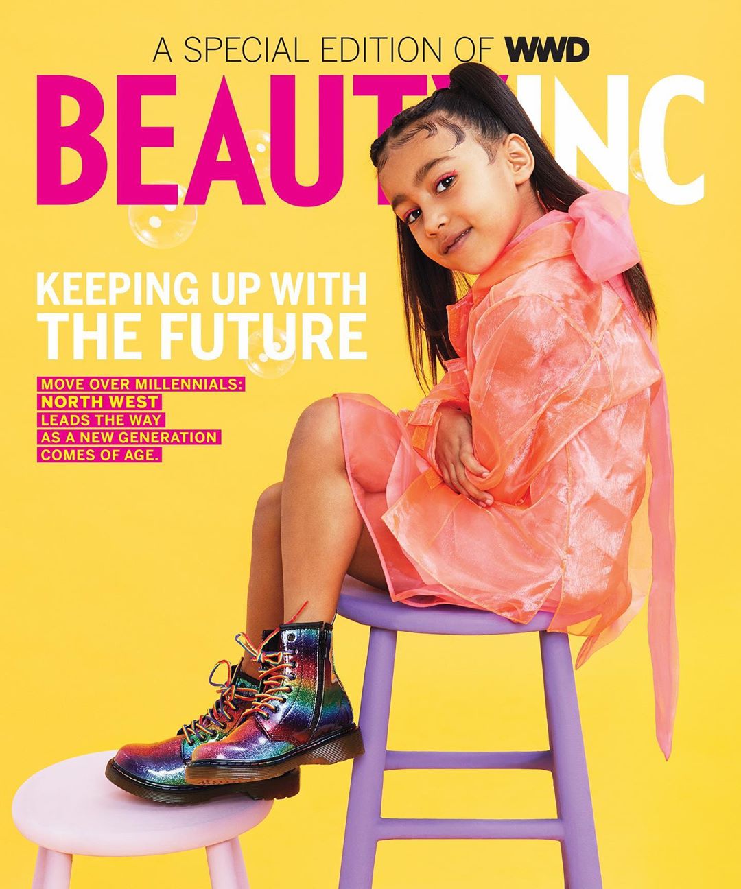 KimYe’s Daughter, North West Lands First Solo Magazine Cover