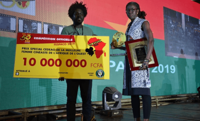 FESPACO: Female Senegalese Filmmaker, Angèle Diabang wins bronze boot