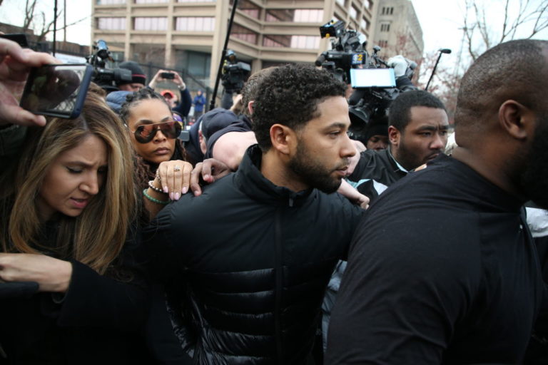 Jussie Smollett makes brief appearance in court