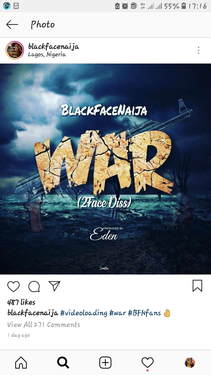 Blackface Releases Diss Song for Former Label Mate 2baba Idibia
