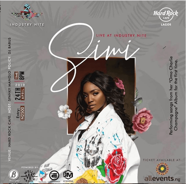 Simi to Hold Live Session for New Album #OmoCharlieChampagne