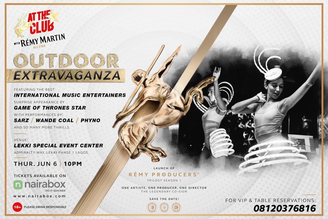Join Wande Coal, Phyno, iLLbliss For ‘At the Club With Remy Martin All Star Extravaganza’ Party