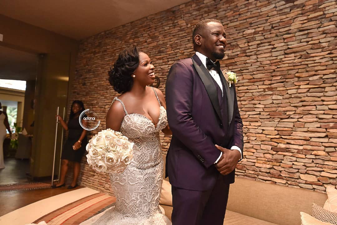See Photos from John Dumelo and Gift Mawuenya’s Wedding