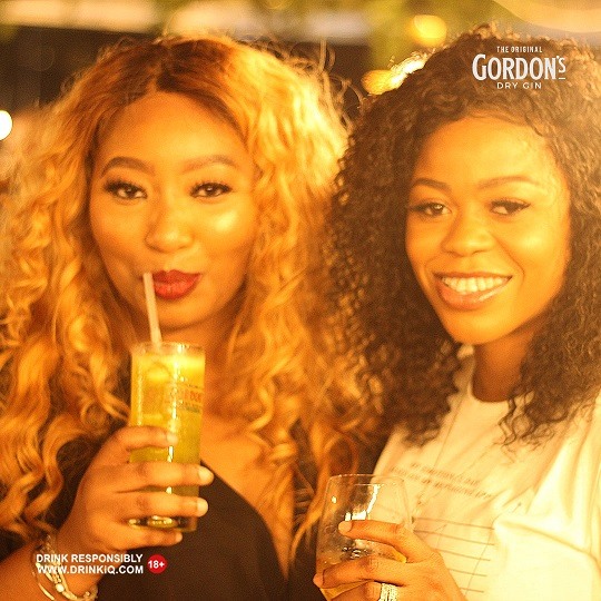 Gordon’s Moringa parties with Latasha Ngwube