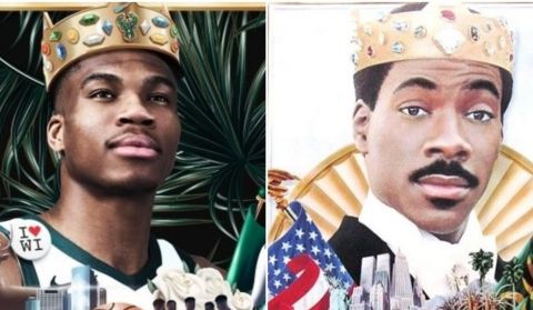 Fashion Geeks Will Love Giannis Antetokounmpo’s “Coming To America” Nike Sneakers