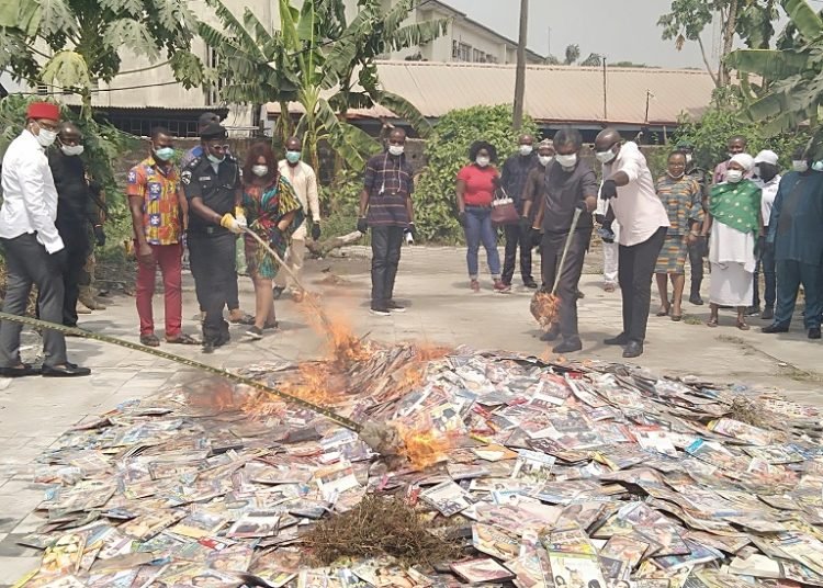 Censors Board Destroys Illicit Movies in Lagos