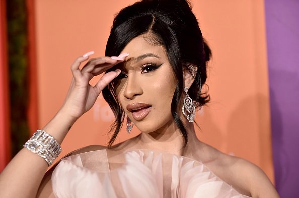 Paris Fashion Week: Cardi B Rocks See-Through Catsuit
