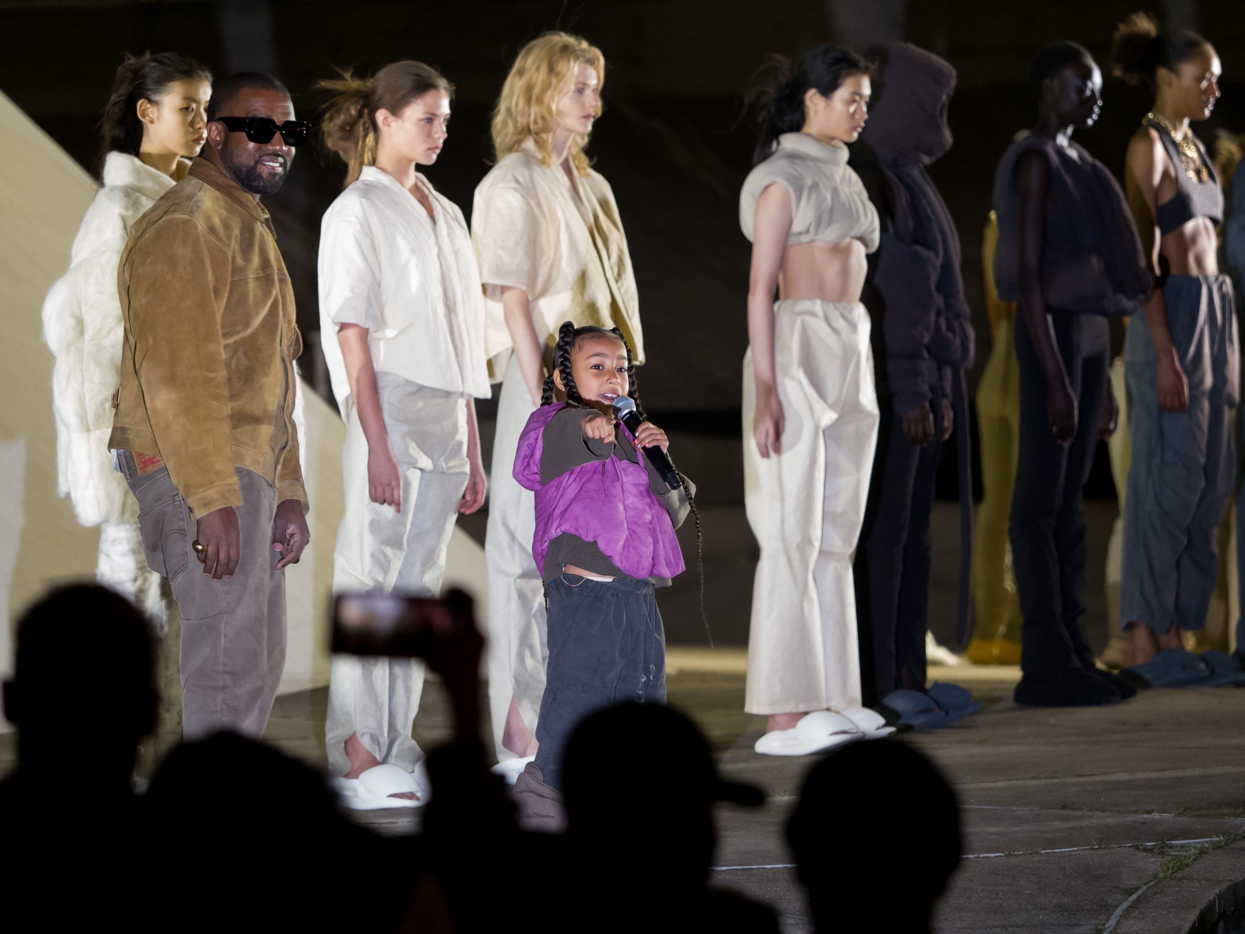 North West Performs at Yeezy’s Paris Fashion Week Showcase