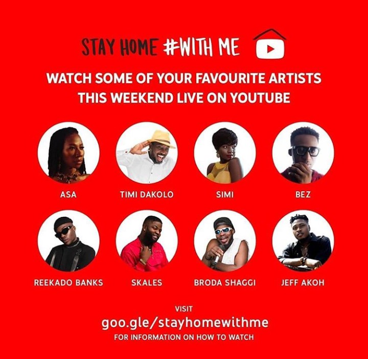 Stay Home #With Me: Timi Dakolo, Others Join YouTube Campaign