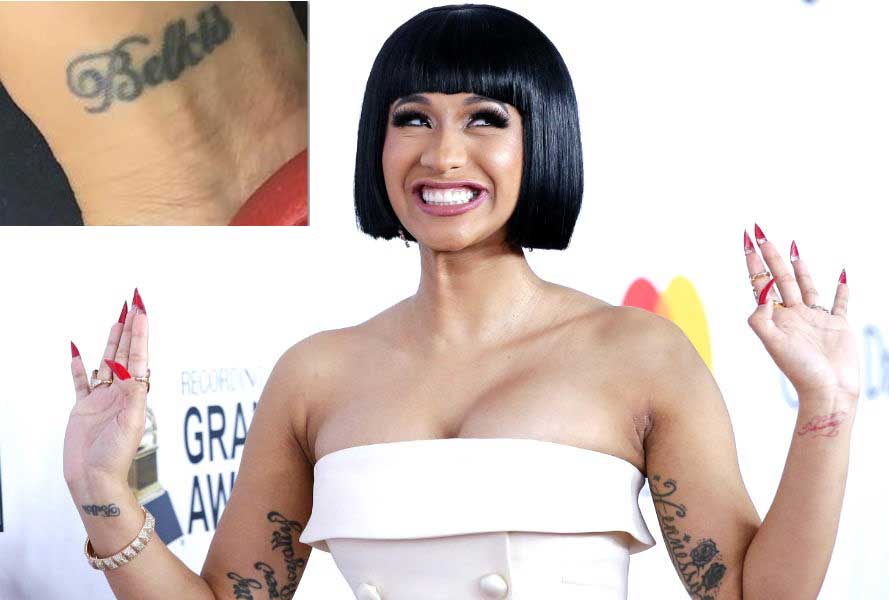 Check Out Cardi B’s New Back Tattoo