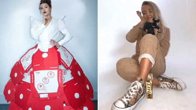 Domino’s Lover Creates Dress From Pizza Boxes