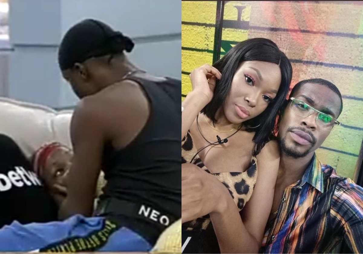 BBNaija: Neo Surprises Vee with Birthday Flowers