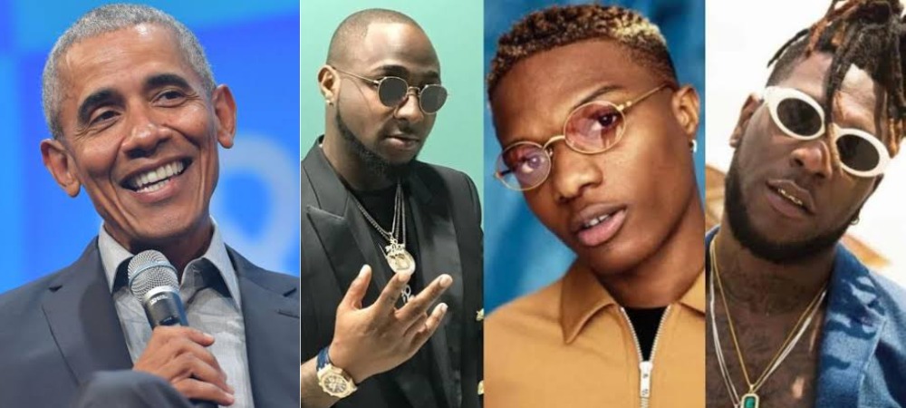 Obama’s 2020 Summer Playlist Boasts Wizkid, Davido, Burna Boy
