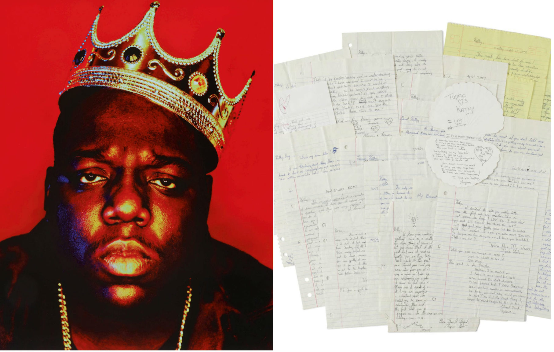 Notorious B.I.G Crown, Tupac’s Love Letters Sold At Auction