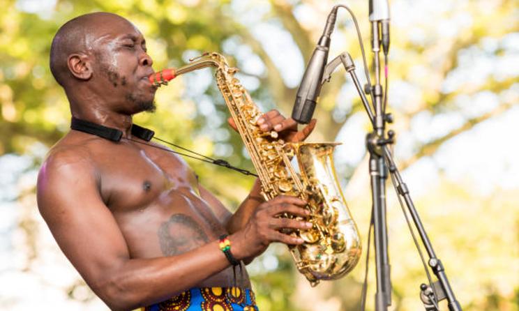 Seun Kuti takes Paris Fashion week runway by storm