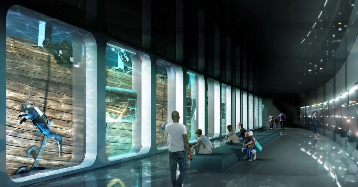 Underwater Museum Built Around Historic Shipwreck in Amsterdam