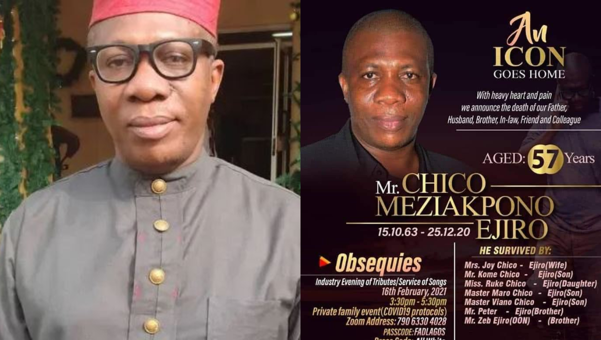 Chico Ejiro Buried, Nollywood Pays Final Respects