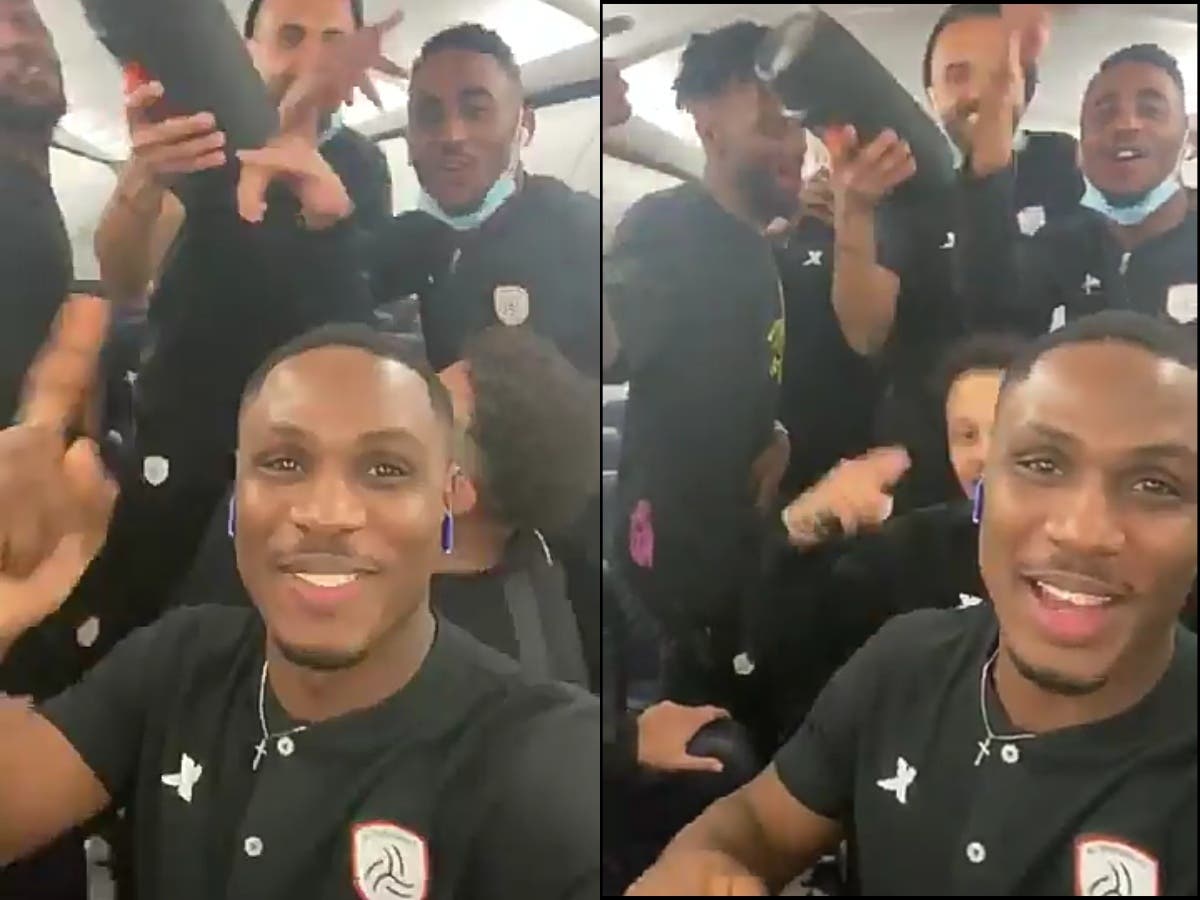 WATCH: Footballer Jude Ighalo, Teammates Celebrate Win With Davido’s ‘Fall’