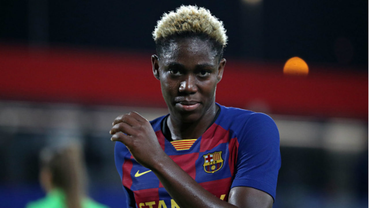 Asisat Oshoala makes history with Champions League win