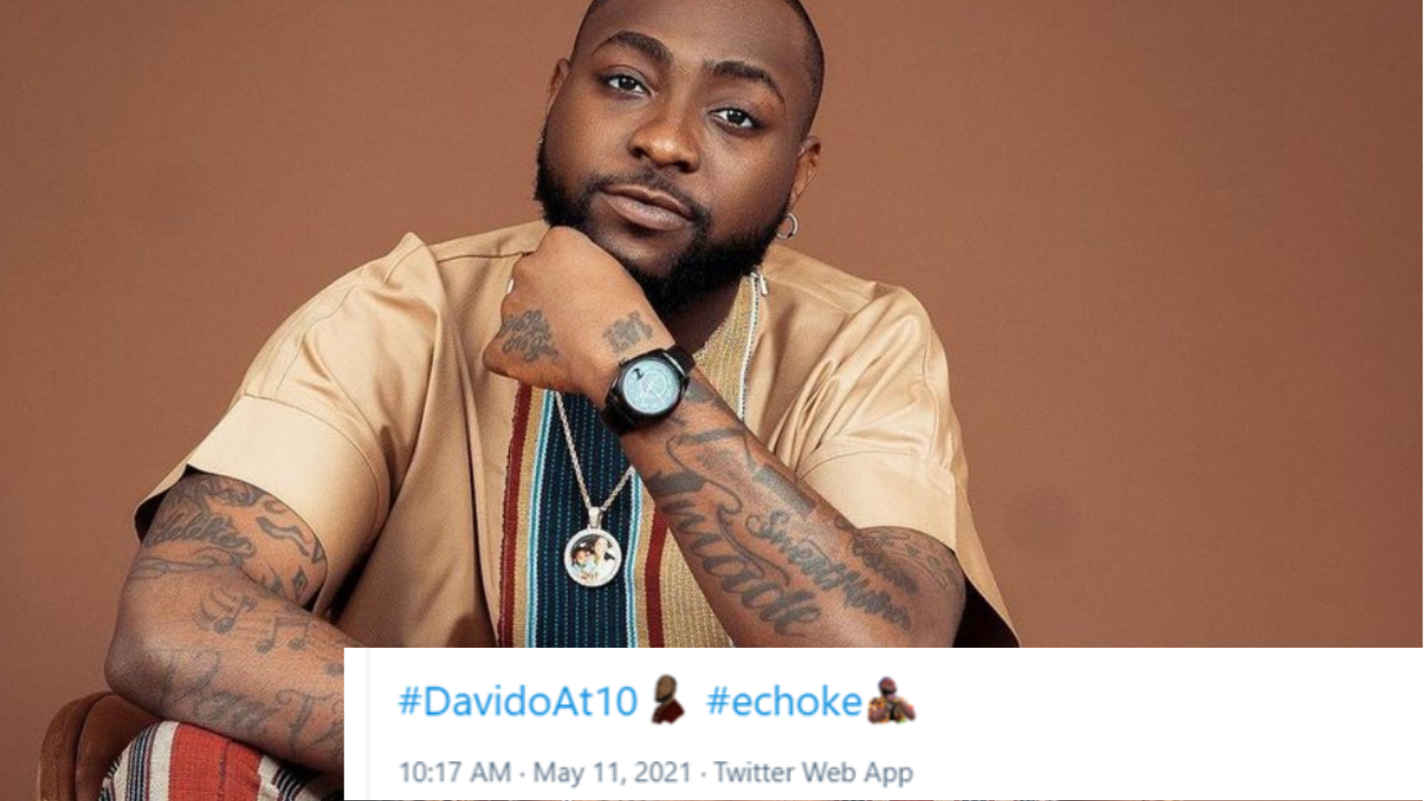Davido at 10: Twitter celebrates with customised emoji