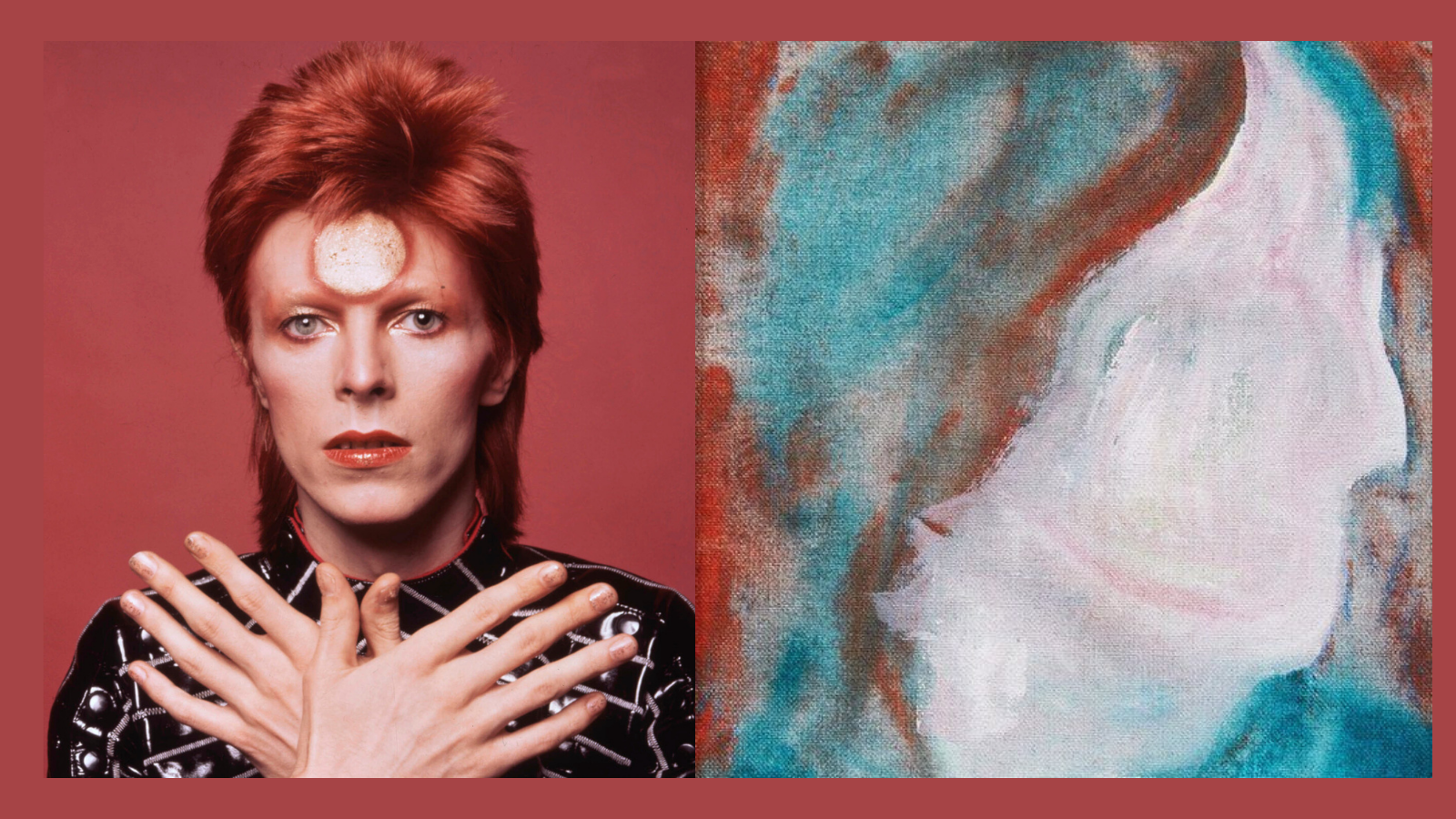 David Bowie painting from donation bin up for auction