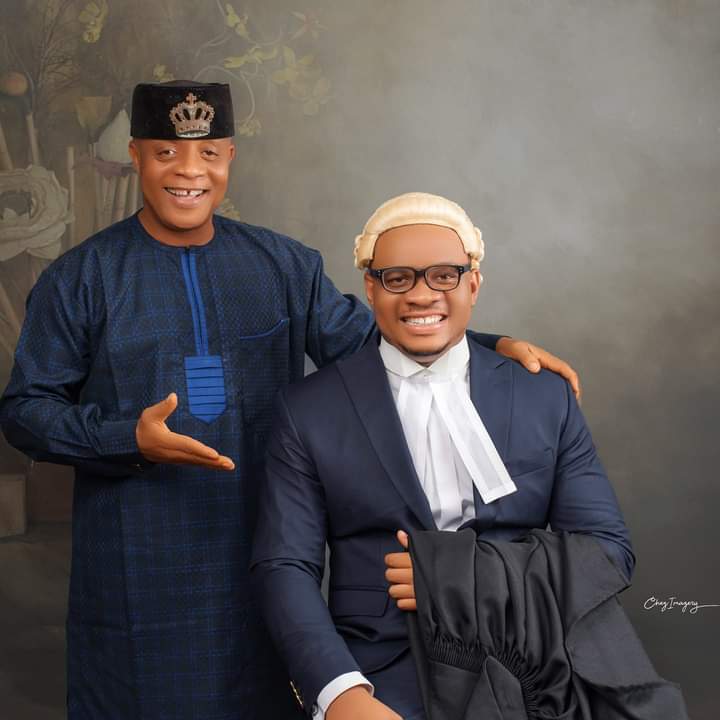 Bright Chimezie celebrates son as he graduates from law school