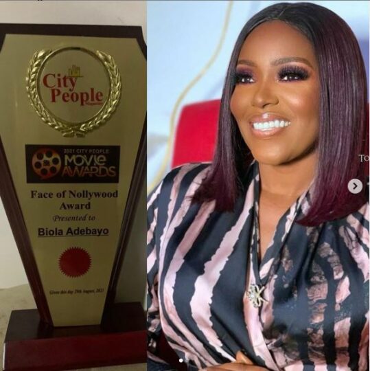 Actress Biola Adebayo clinches new award