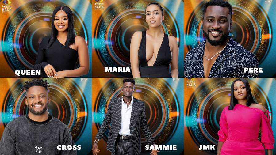 Big Brother Naija: Queen, Maria, Pere, Cross, Sammie, and JMK are up for possible eviction #BBNaija