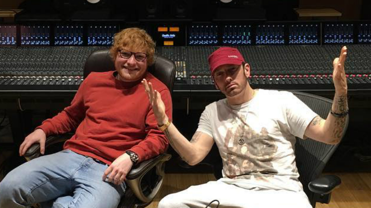 Ed Sheeran talks being in the studio with Eminem: ‘We spoke about Avengers for hours’