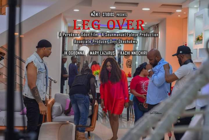 Seunmanuel Faleye dishes out BTS Photos for new movie ‘Leg Over’
