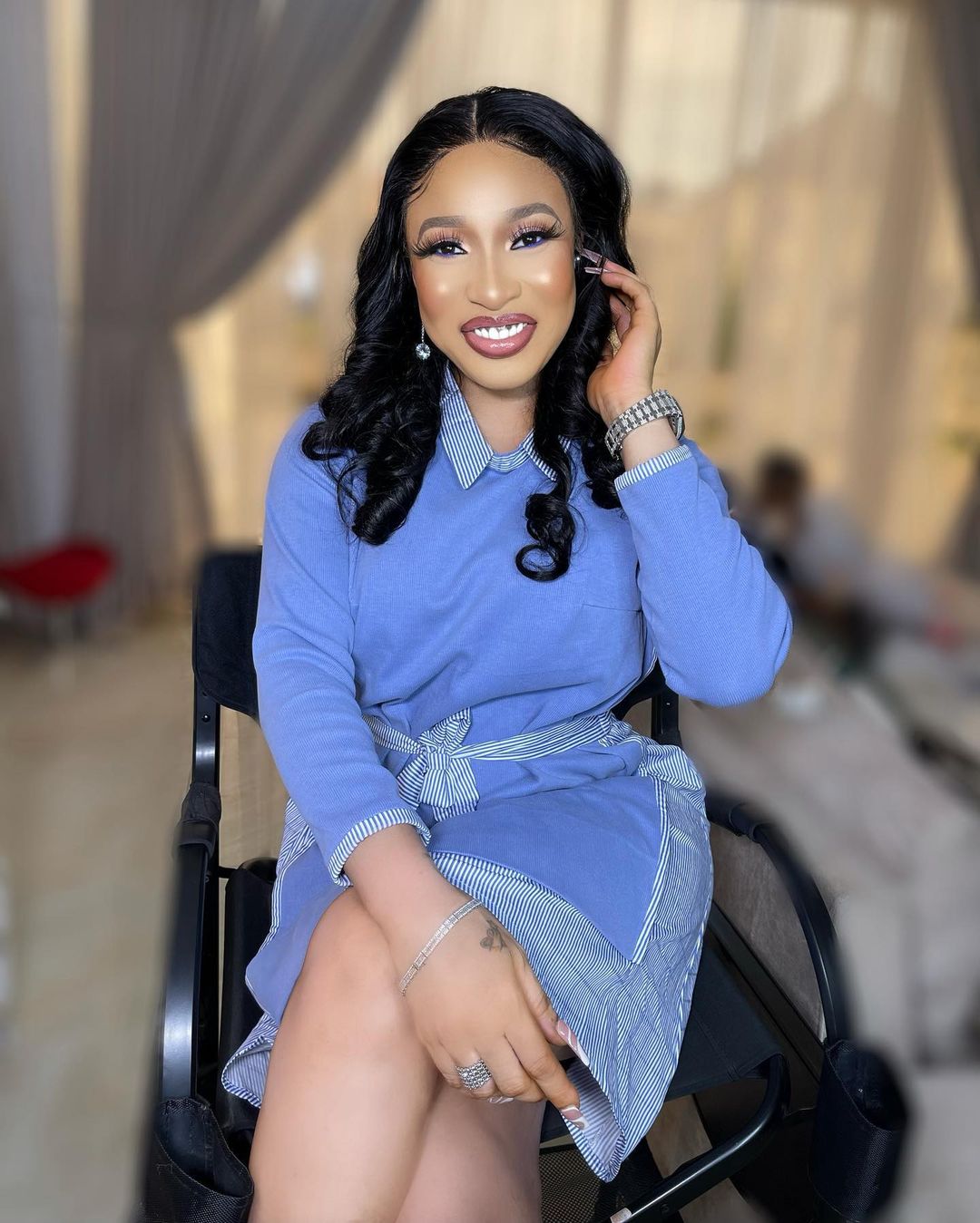 Tonto Dikeh Shares How God Reunited Her Dad and Sister