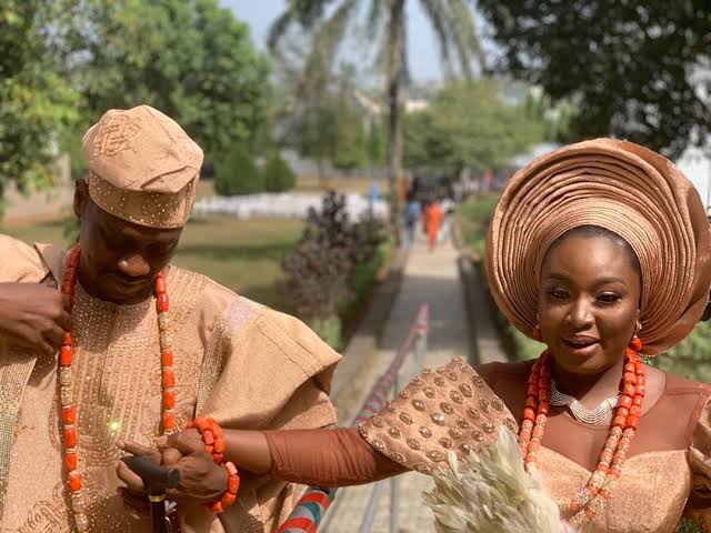 Lateef Adedimeji holds tradition marriage with Adebimpe Oyebade