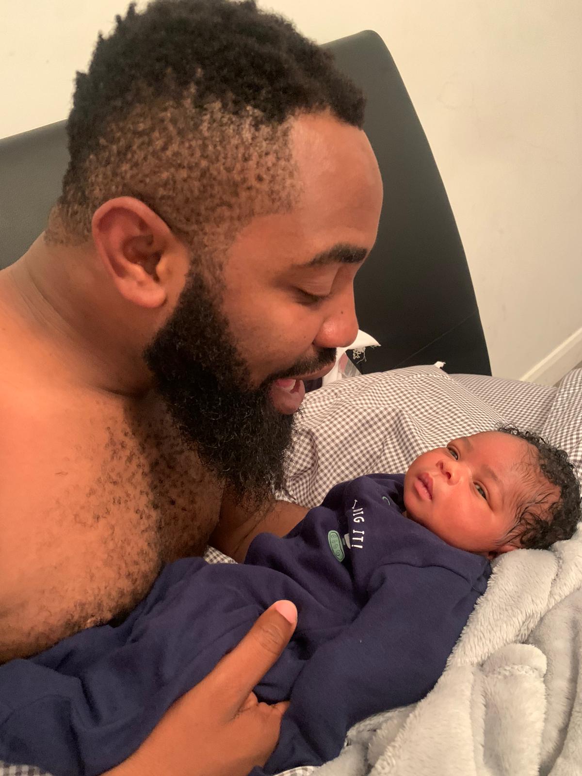 Woli Arole welcomes first child with wife, Yemi
