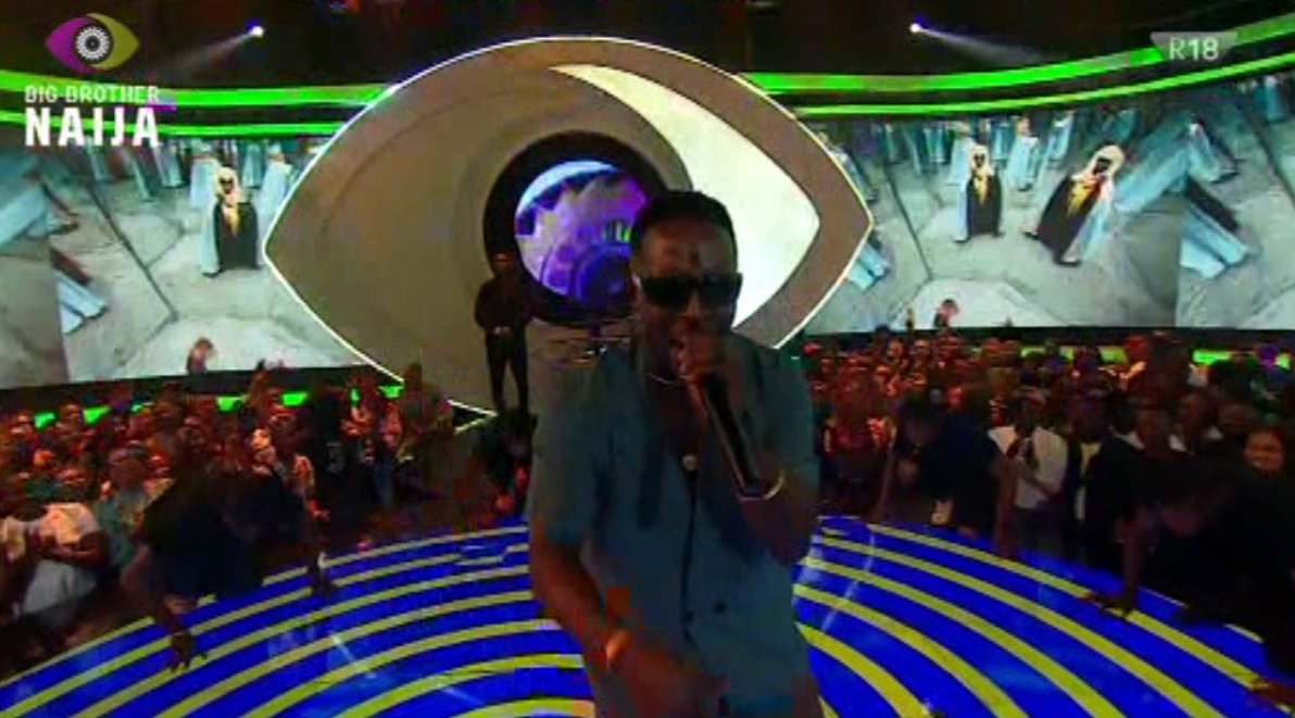 MI Abaga performs at the 2022 #BBNaija finale