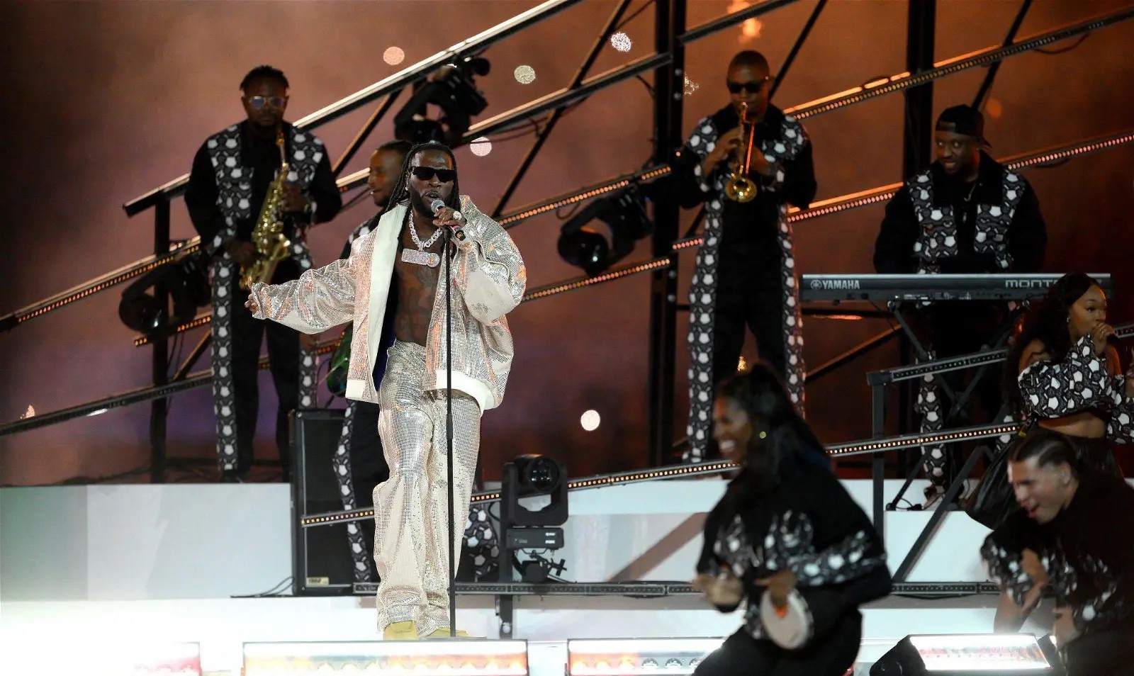 Burna Boy makes history with performance at 2023 Champions League final