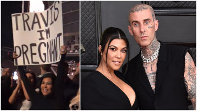 Kourtney Kardashian surprises Travis with pregnancy announcement at LA