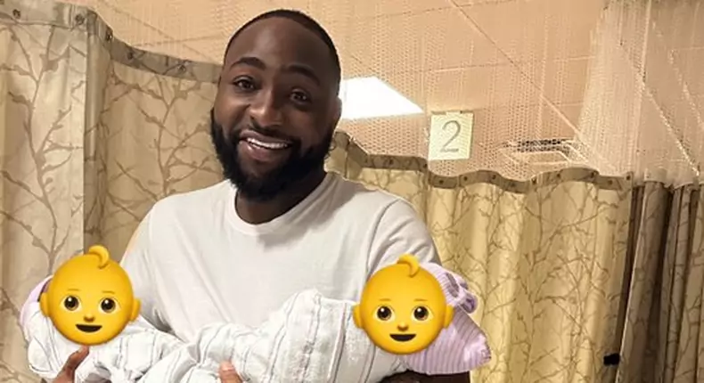 Davido marks 31st birthday with pictures of his adorable twins