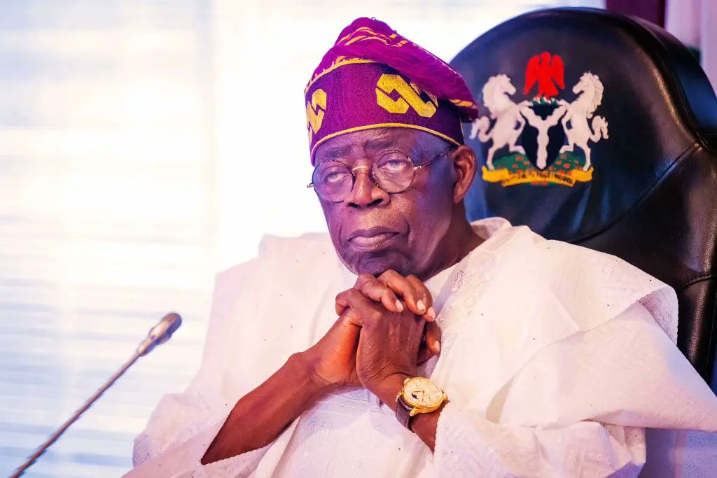 Tinubu falls at Democracy Day Parade, Nigerians react (VIDEO)