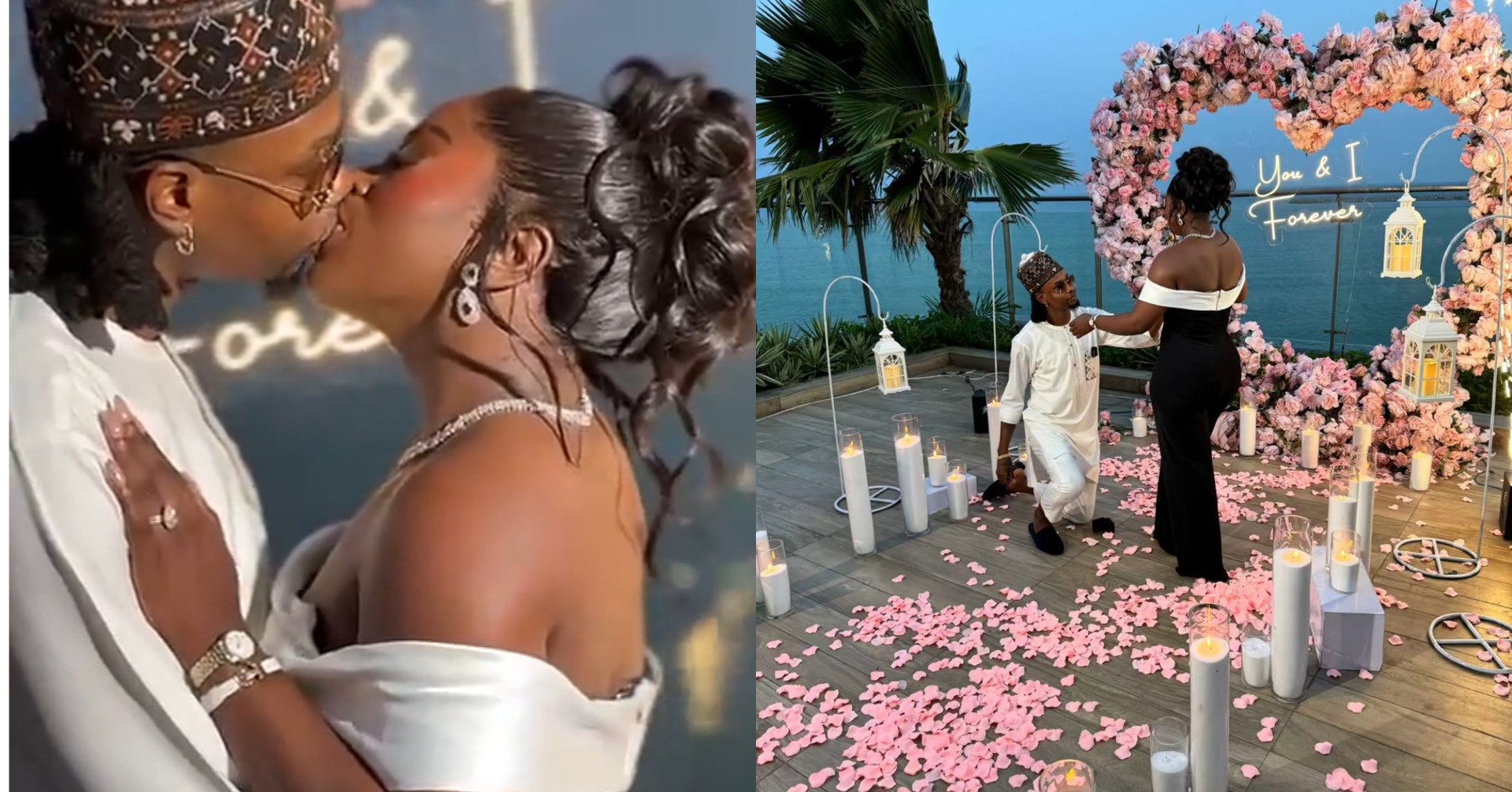Socialite, Yhemo Lee proposes to girlfriend, Tayo B (Photos/Video)