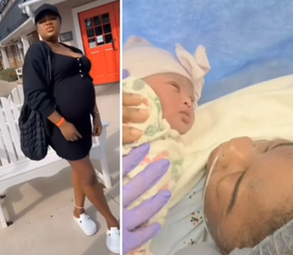 Nigerian actress, Sotayo Gaga welcomes first child