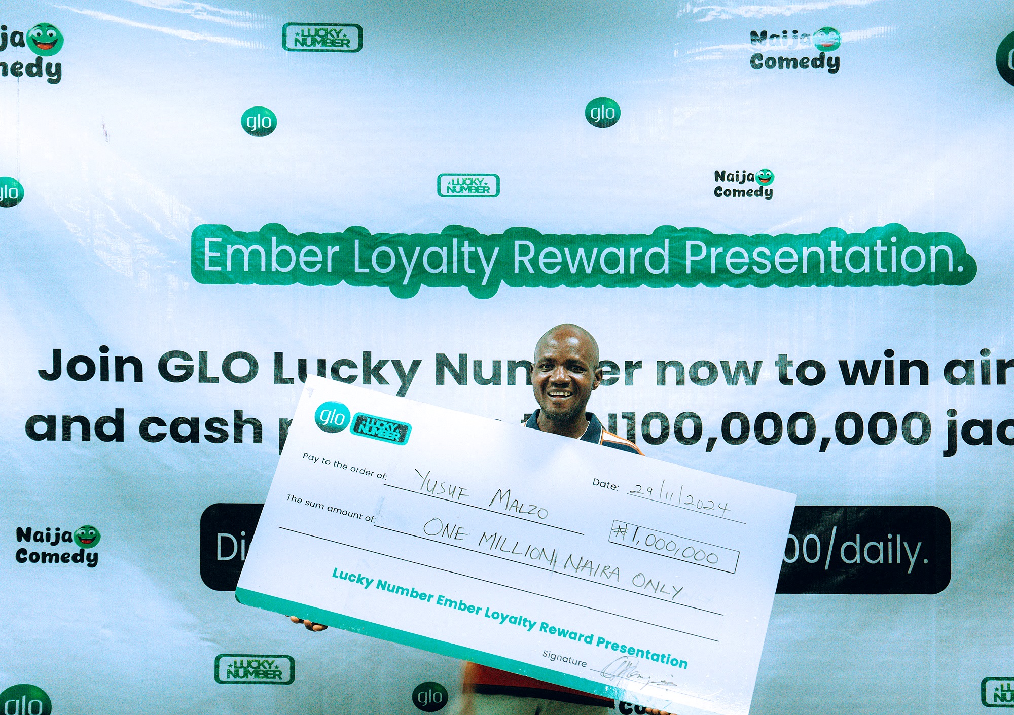 Cash rain for Glo Lucky Number game winners