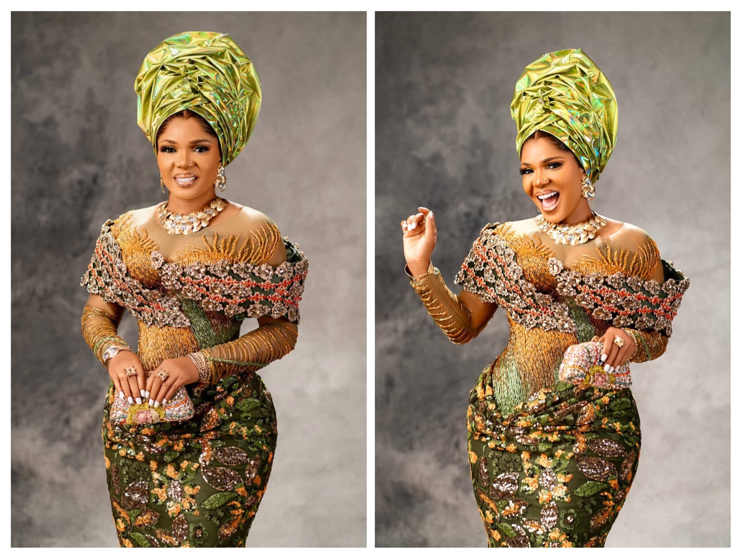 JP2025: Giving Iyabo Ojo her flowers as daughter walks down the aisle
