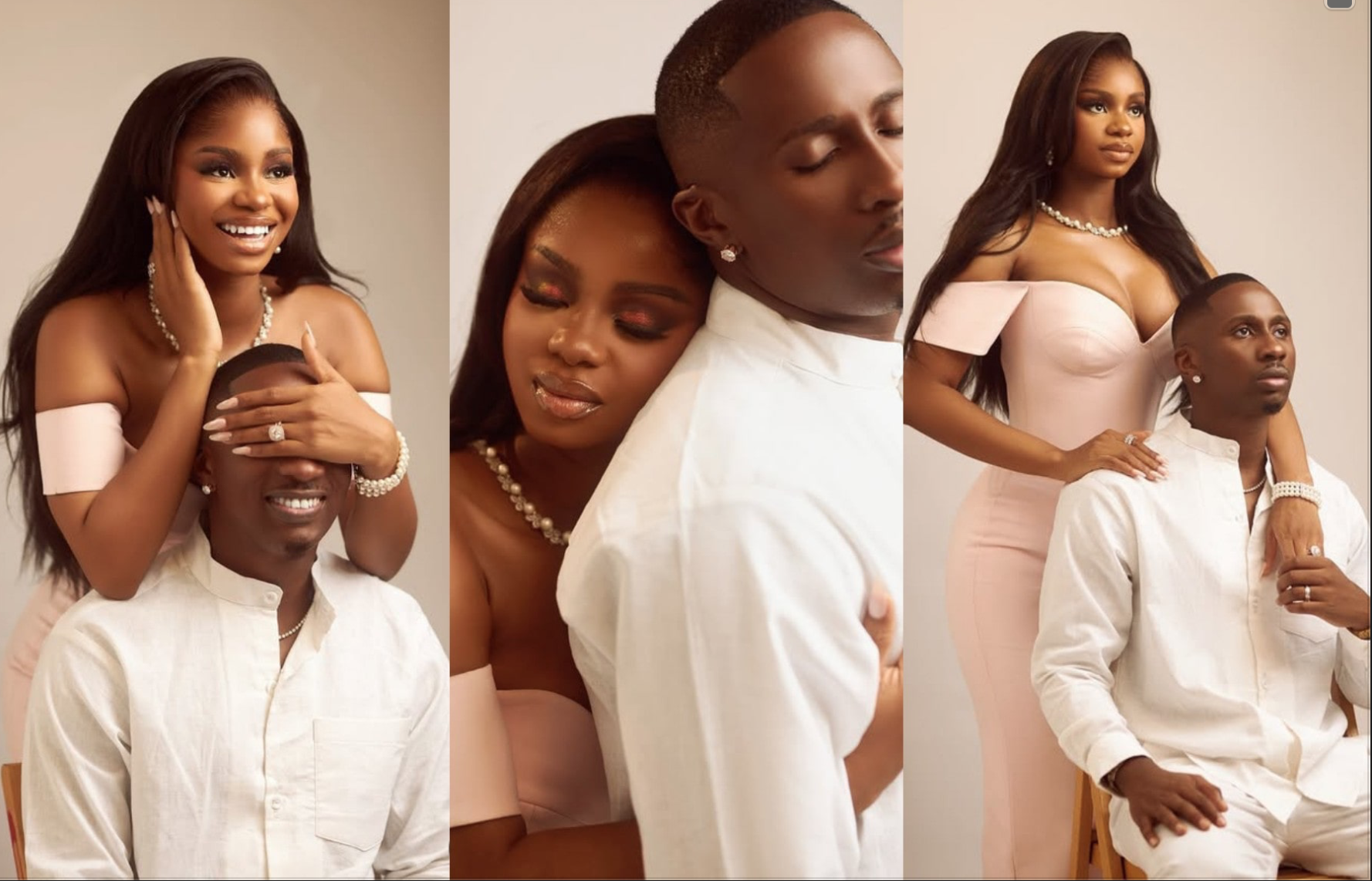 Priscilla Ojo makes lifetime promise to husband, Juma Jux, as she shares stunning pre-wedding photos