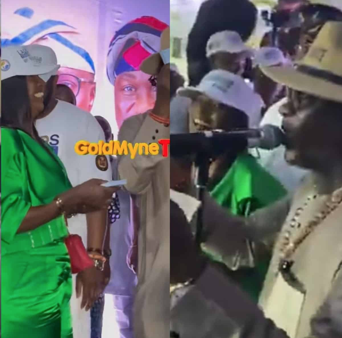 I like the combo – Fans react as Annie Idibia dances with Kwam1 on stage (video)