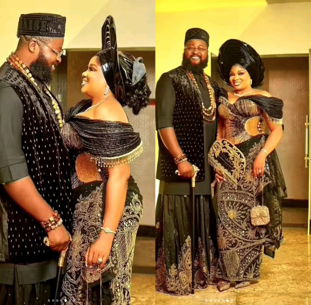 Nollywood actress, Ibiwari Etuk weds celebrity partner, Jedy (Photos)