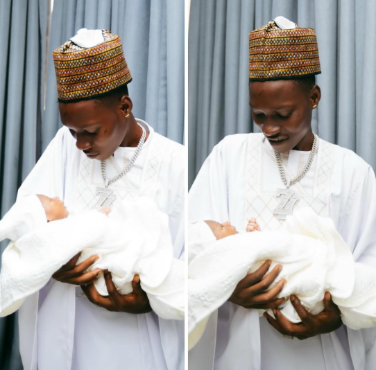 Nigerian singer, Zinoleesky welcomes baby (PHOTOS)