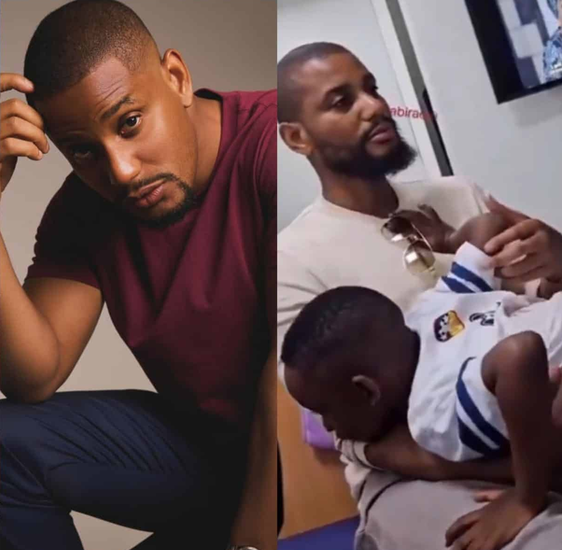 Video: He has lost alot of weight – Fans of Alex Ekubo continue to express concern after he was spotted for the first time since his disappearance