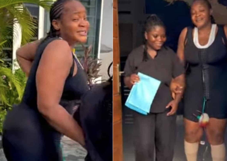 How can you be doing BBL at 45 – Fans slam actress Uche Ogbodo for sharing plastic surgery journey